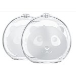Coquillage d'allaitement, recueil lait maternel 60ml et coussinet allaitement lavable 2 en 1, silicone ...