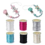 Corde de dentition en nylon pour bb corde en satin de soie de 80 mtres colore, accessoires de dentition, ...