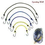 Corde elastique en caoutchouc a haute elasticit�, 6 pi�ces, 30 / 40 / 60cm, corde nou�e avec crochets, ...