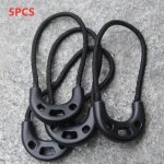 Corde a fermeture eclair multiple, 10 pices, corde antivol a longue queue, fermeture a glissire, extrmits ...