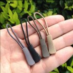 Cordon de fermeture a glissire en plastique, 5 / 10 pices, corde antivol, sangle, extrmits lariat, ...