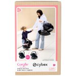 Corolle bb36 / 42 cybex priam - porte poupon noir 2 en 1