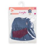 Corolle bb36 robe en jean manches longues & foulard petit explorateur