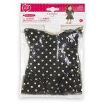Corolle mc robe noire pois or