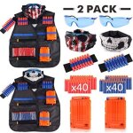 Costume d'accessoires d'equipement tactique de pistolet nerf, balle de chargeur compatible en jouet,