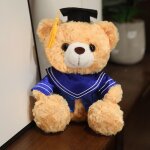 Costume de doctorat ours en peluche poupe poupe petite peluche assise ours garon fille etudiant cadeau ...