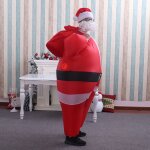 Costume gonflable de pre nol, couleurs vives, gonfleur aliment par batterie, costume de nol gonflable ...