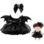 Costume halloween gothic lolita pour poupée en vinyle 15 / 17 cm, ensemble de vêtements avec jupe en ... Costume halloween gothic lolita pour poupée en vinyle 15 / 17 cm, ensemble de vêtements avec jupe en ...