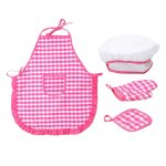 Costume de jeu de rle de chef pour enfants, ensemble de vtements de cuisine avec tablier