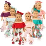 Costume et pantalon evass pour poupe amricaine, vtements de 18 pouces, cadeau de nol pour fille ...