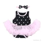 Costumes a pois avec serre - t�te a bowknot pour 22'' - 23 '' jouet enfant