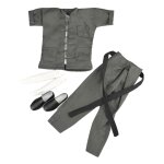 Costume de poup�e kung fu chinois, echelle 1:6, v�tements de poup�e, costume tang, v�tements de joueur ...