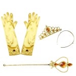 Costume de princesse pour petites filles, tenue de fte pour enfants, accessoires de princesse, belle ...