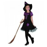 Costume robe sorciere violette 7 / 9 ans