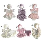 Costume de s�ance photo pour nourrissons, 1 ensemble, tenues, chapeau pour b�b�, barboteuse, pantalon ...