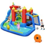 Costway château gonflable 7 en 1 avec souffleur 450w toboggan aquatique aire de saut mur d'escalade kit ... Costway château gonflable 7 en 1 avec souffleur 450w toboggan aquatique aire de saut mur d'escalade kit ...