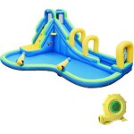 Costway chteau gonflable avec souffleur 680w pour enfant 4 - 12 ans toboggan aquatique pistolet de l'eau ...