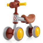 Costway draisienne b�b� sans p�dales avec si�ge en similicuir et roues en mousse eva, 4 roues, pour cadeau ...