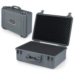 Costway etui rigide etanche portable insert en mousse personnalisable ip 66 pour drones, cam�ras (non ...