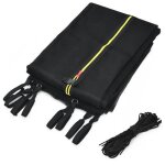 Costway filet de sécurité pour trampoline 366 cm avec 8 poteaux fermeture eclair double et boucles de ... Costway filet de sécurité pour trampoline 366 cm avec 8 poteaux fermeture eclair double et boucles de ...