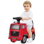 Costway mercedes - benz camion de pompier porteur enfant avec voyant d'alarme, musique & klaxon, volant ...