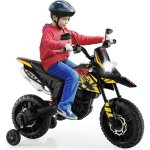 Costway moto electrique enfant, moto - cross (rx125) 12v 7ah, 2 moteur - 5, 5 a 6 km / h, phares klaxon, ... Costway moto electrique enfant, moto - cross (rx125) 12v 7ah, 2 moteur - 5, 5 a 6 km / h, phares klaxon, ...