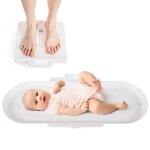 Costway p�se b�b� num�rique max 150kg avec 5 unit�s et ecran led pour b�b�s, fonction tare - maintien ...