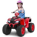 Costway quad electrique 24v pour enfants, avec led, musique, radio, dmarrage en douceur, pour diffrents ...