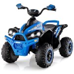 Costway quad electrique pour enfants 12v7ah, led, musique, pédale, klaxon, 3 - 4 km / h, pour enfants ... Costway quad electrique pour enfants 12v7ah, led, musique, pédale, klaxon, 3 - 4 km / h, pour enfants ...