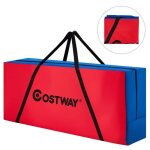 Costway sac de rangement pour jeux puissance 4 gant pour enfant avec poigne et fermeture eclair, 120 ...