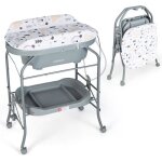 Costway table a langer bébé avec baignoire 20l 4 en 1 pliante 4 roues, tuyau 1m, plateau de rangement ... Costway table a langer bébé avec baignoire 20l 4 en 1 pliante 4 roues, tuyau 1m, plateau de rangement ...
