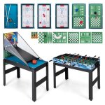 Costway table de multi - jeux 15 en 1 - basket - babyfoot - billard - hockey - bowling - ping - pong ... Costway table de multi - jeux 15 en 1 - basket - babyfoot - billard - hockey - bowling - ping - pong ...