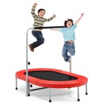 Costway trampoline enfants pliable intérieur / extérieur avec main courante ajustable coussin tapis de ... Costway trampoline enfants pliable intérieur / extérieur avec main courante ajustable coussin tapis de ...