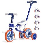 Costway tricycle evolutif 5 - en - 1 avec putter pour enfants 2 - 4 ans, pdale et roue arrire amovible, ...