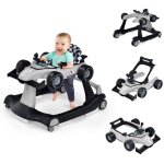 Costway trotteur bb pliable musical 4 en 1 apparence de voiture pousseur hauteur et vitesse rglables ...