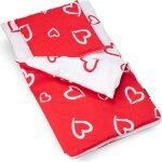 Couchage pour poupe avec coussin pour lit de poupe, literie de poupe des deux cts en coton, motif ...