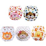 Couches anti - fuite pour bb, sous - vtements mignons en coton, confortables et respirants, 1 pice ...