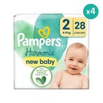 Couches harmonie taille 2 - pampers - 28 langes - blanc - oui - gamme harmonie