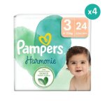 Couches harmonie taille 3 - pampers - 24 langes - blanc - mixte - oui - gamme harmonie - paquet