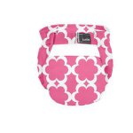 Couche lavable 0 - 4 kg - fushia / imprim� fleurs - rose