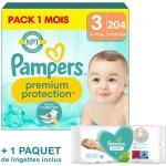 Couches pampers premium protection taille 3 - pack 1 mois 204 couches Couches pampers premium protection taille 3 - pack 1 mois 204 couches