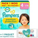Couches pampers premium protection taille 4 - pack 1 mois 174 couches Couches pampers premium protection taille 4 - pack 1 mois 174 couches