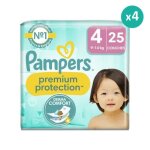 Couches premium protection taille 4 - pampers - 4x25 - blanc - mixte - paquet Couches premium protection taille 4 - pampers - 4x25 - blanc - mixte - paquet