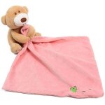 Couette de couverture premium baby tag blanket avec peluche mignons, pour bébé, rose Couette de couverture premium baby tag blanket avec peluche mignons, pour bébé, rose