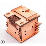 Couleur branche d'acide rouge escape room 60 min dans une bote - modle cat - casse - tte 3d en bois ...