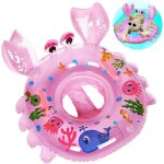 Couleur rose bouee bebe, anneau de natation gonflable, flotteur bague de natation, crabe bleu si�ge de ...