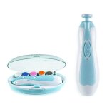 Coupe - ongles electrique pour bbs, ensemble de manucure, polissoir, poudre bleue, 6 pices, kit de ...
