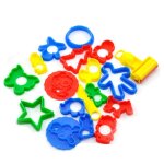 Coupe - pte plastique plasticine, 18 pices, moules, outils de modlisation, jouets en argile pour enfants, ...