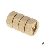 Coupleur en laiton de 6 / 8mm de large, accessoires de modification et de mise a niveau, jouet lourd, ...