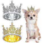 Couronne pour chien de taille moyenne, serre - tte, chapeau pour chiots et chats, pour fte d'anniversaire, ...